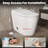 One-Piece Smart Toilet with Heated Seat, Built-In Tank, Night Light, Automatic Flushing, Auto Open/Close Lid, Antibacterial Glaze
