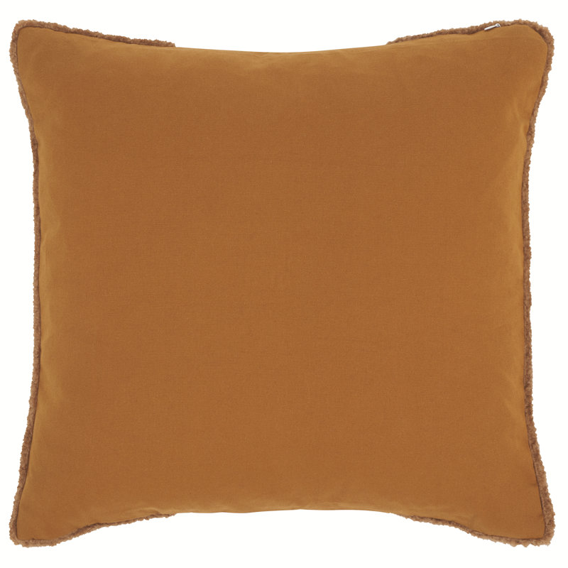 Housse et insert de coussin carré Camdyn, Chameau/Ivoire