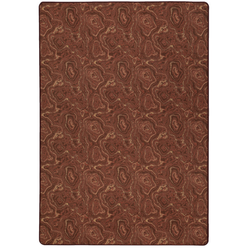 Tapis ocre rouge Imagine, Rectangle 10 pi 9 po x 13 pi 2 po