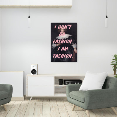 I Am Fashion Portrait Classic Elegant Modern Portrait Wall Art Print by Talitha McQueen - Print