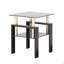 Ensemble de 2, table basse moderne en verre trempé, table de bout, table carrée-275560880-275560783-275560781