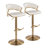 Loehr Adjustable Bar Stools with Rounded T Footrest-100480866-100480867