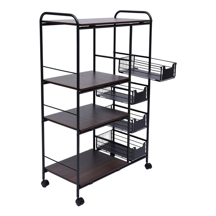 17 Stories 5 Tier Cart Microwave Oven Rack Utility Workstation