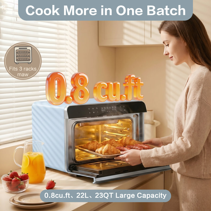 ROBAM R-Box 3-in-1 0.8 cu. ft. Countertop Steam Oven with 7 Modes, True Convection, Air Fry, Bake, Roast, 32 Presets, and Steam Self-Clean