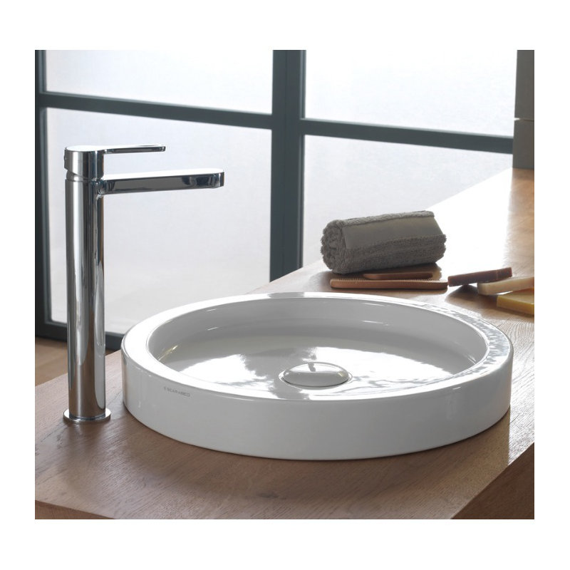 Lavabo de salle de bain vasque rectangulaire en céramique Bucket