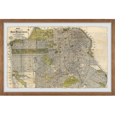 " Vintage San Francisco Map " by Marmont Hill