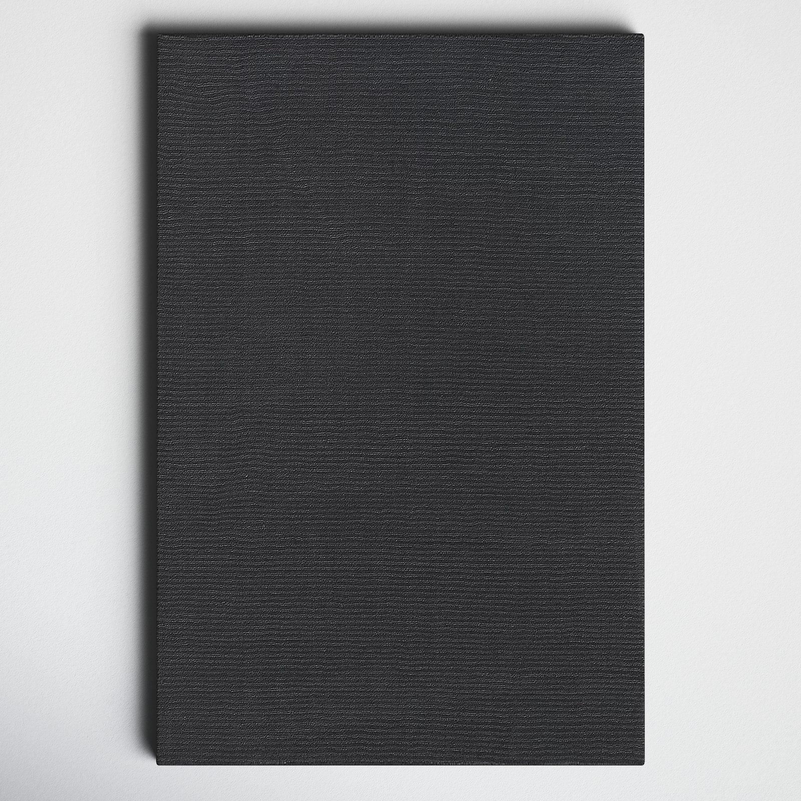 Crowe Wool Charcoal Gray Performance  Area Rug, Rectangle 2' x 3'