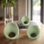 Sagebrook Home 3-Pieces 4/5/6" Zelen Green Quartz Resin Spheres