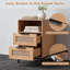 35cm W Manufactured Wood Bedside Table