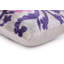 Coussin lombaire en velours de soie mauve et rose 16 x 24 - fait à la main