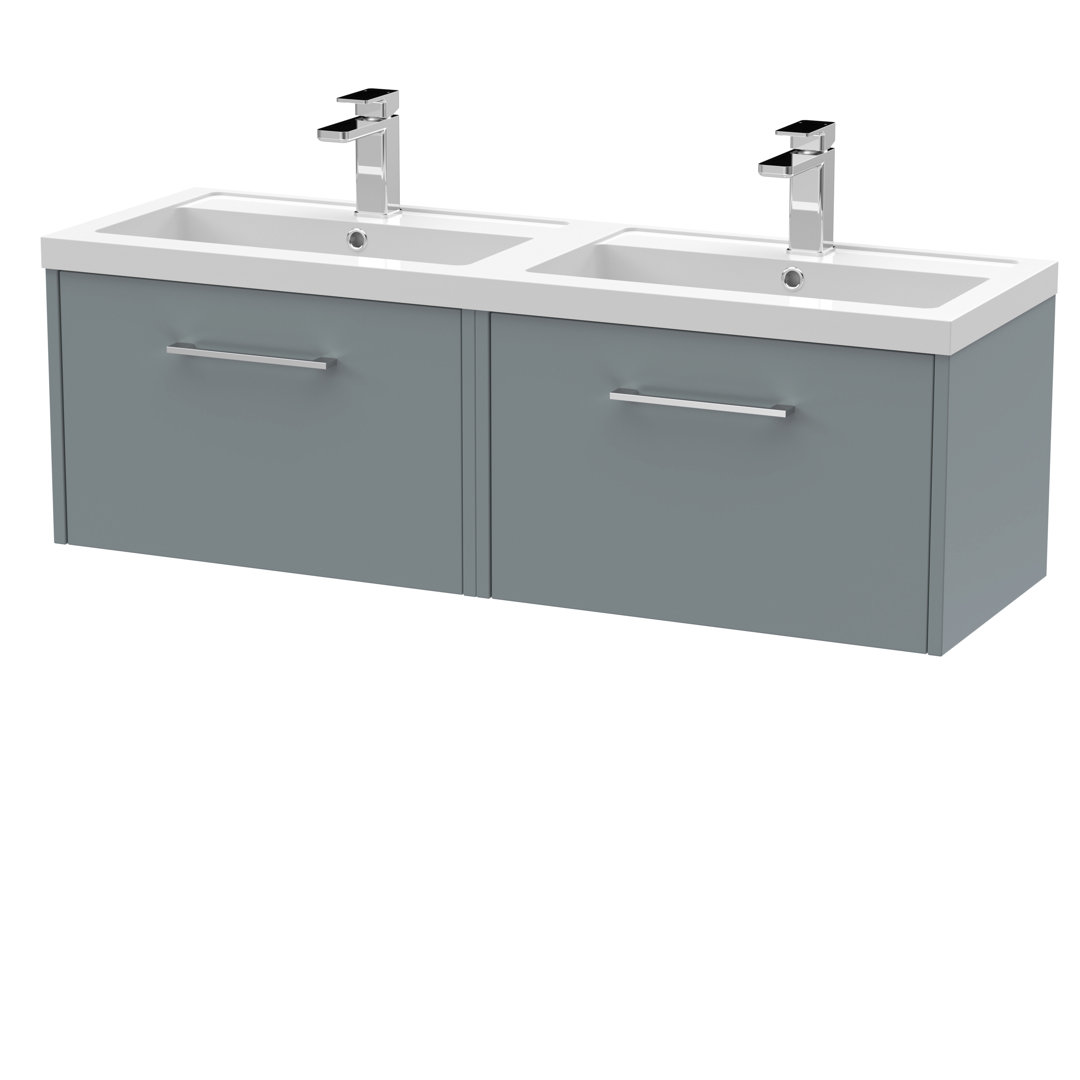 Juno 30480mm Double Bathroom Vanity with Integrated Polymarble Basin