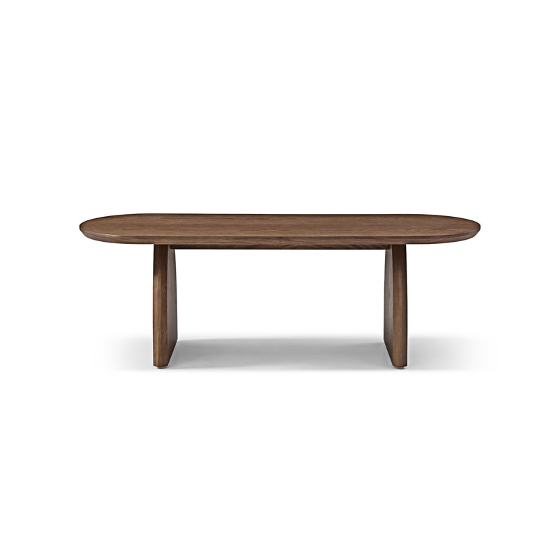 Table basse ovale en bois
