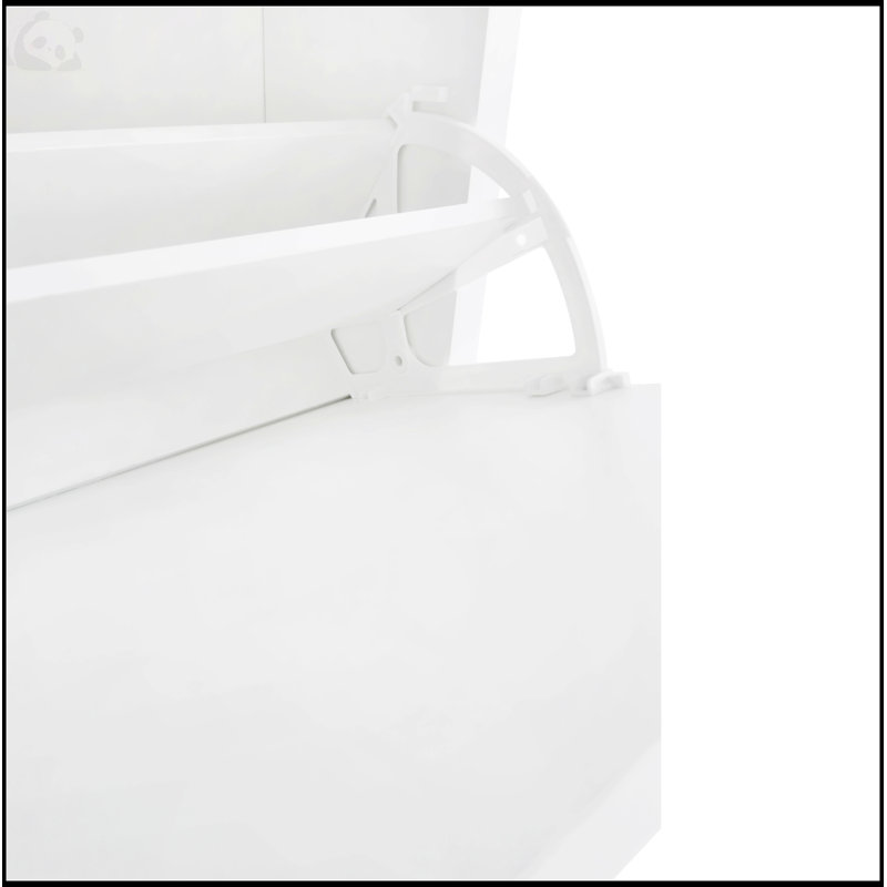 30 Pair Shoe Storage Cabinet, White