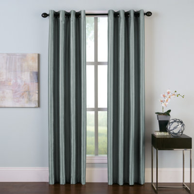 Manos Polyester Room Darkening Single Curtain Panel