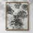 Toile avec cadre noyer