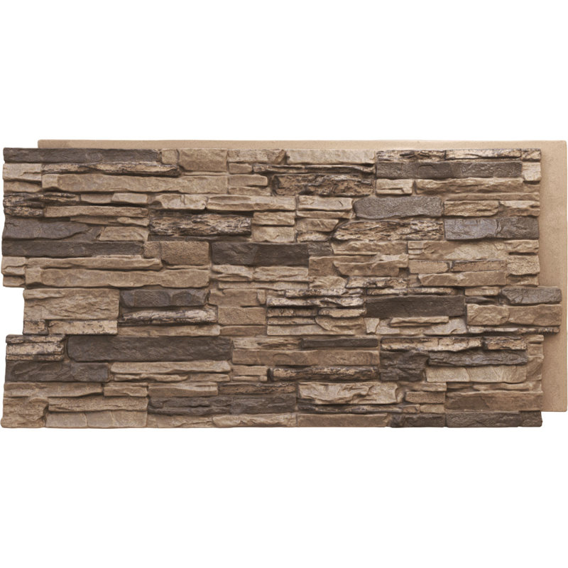 EverStone Canyon Ridge Faux Stone Panel, Smokey Ridge