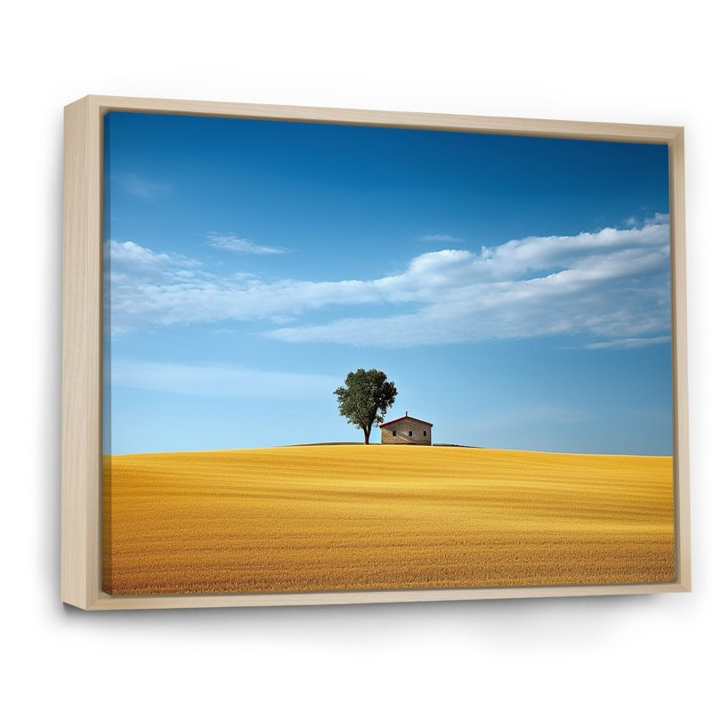 Minimalisme, campagne II, impression sur toile, H 34 po x l 44 po x P 1,5 po, Cadre naturel flottant