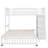 6 Drawers Twin Over Full L-shaped Bunk Bed With Shelves-2066872309