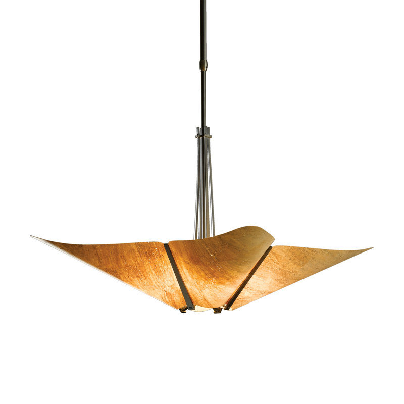 Kirigami 4 - Light Unique/Statement Geometric Pendant, Bronze