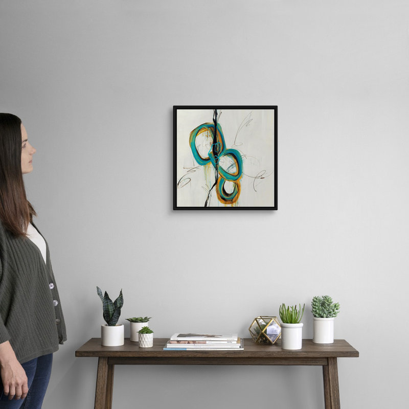 «Hyperbole IV» par Farrell Douglass, reproduction d'art graphique sur toile, Cadre flottant noir