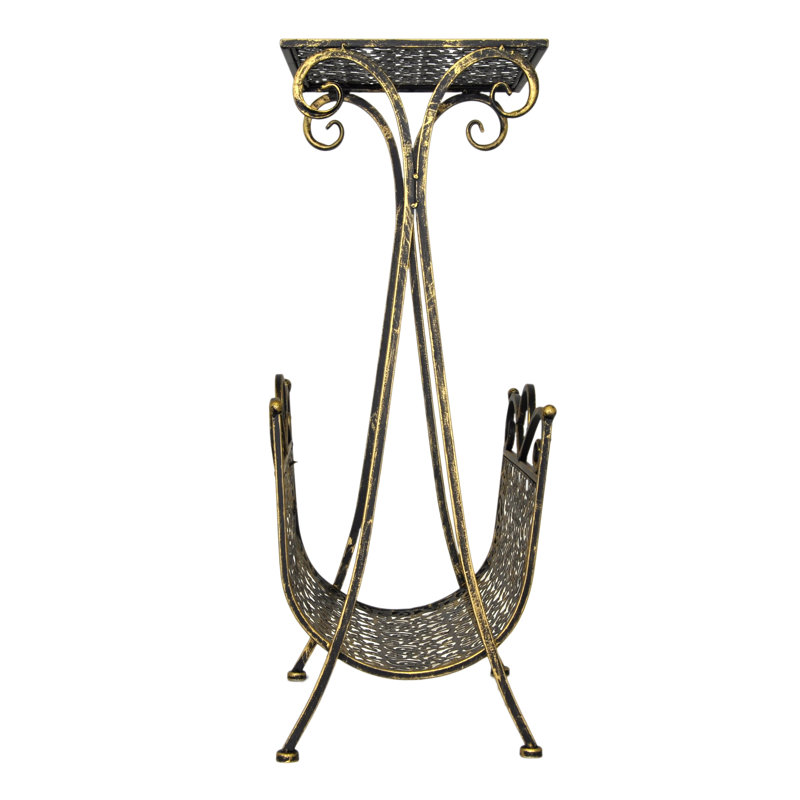 Metal Free Standing Magazine Rack