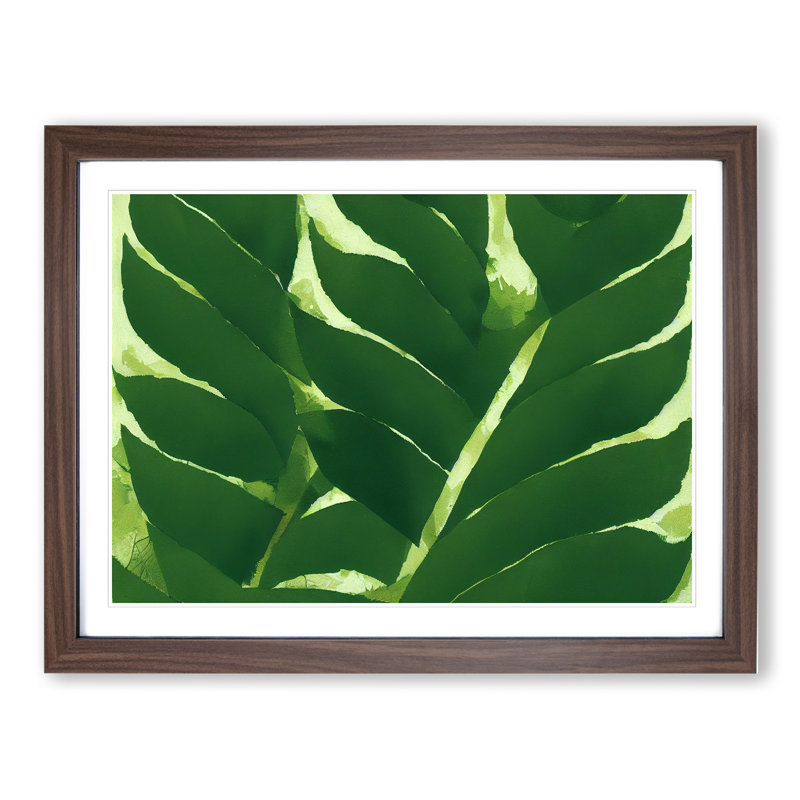 XH1022-7164X Pretty Leaves Vol.2 1 Piece Single Picture Frame Wall Art, 34cm H x 46cm W, Beige