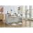 Bar Stools Set of 2 Modern Grey PU Counter Height Barstool, High Padded Swivel Adjustable Barstools with Back for Bar Counter and Kitchen Island-288005263