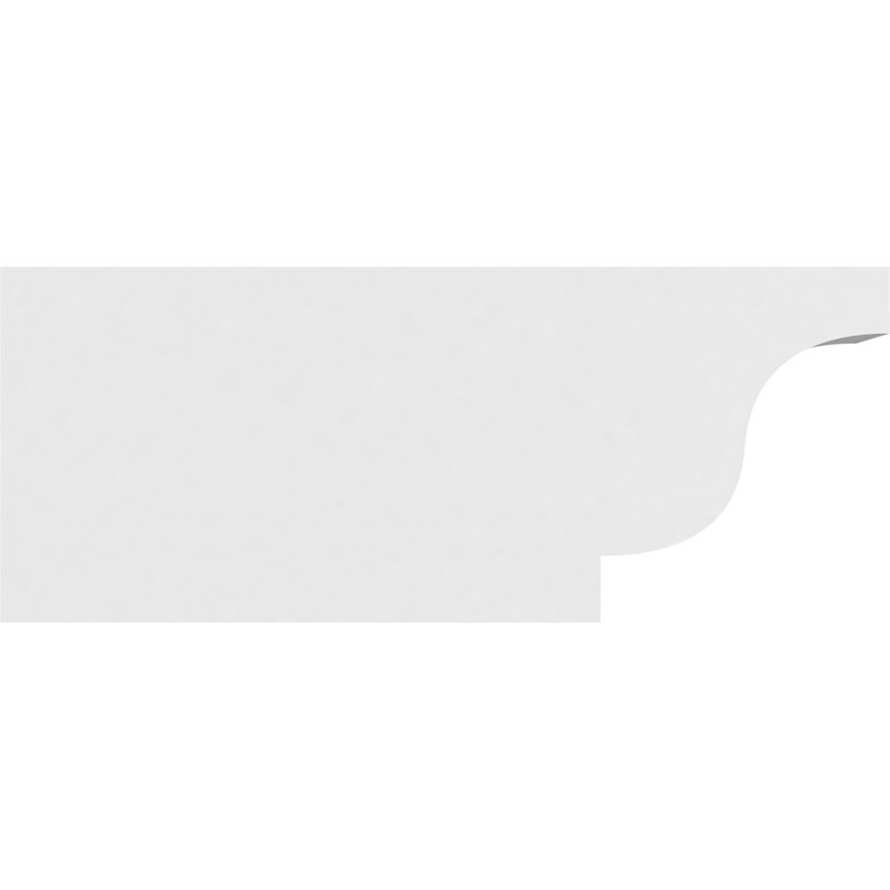 5"W x 8"H x 20"L Standard Newport Architectural Grade PVC Rafter Tail, 8"H x 5"W x 20"D