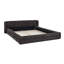 Grand cadre de lit tapissier grand, lit plateforme grand format avec tête de lit et cadre solide (87 po x 67 po x 23,5 po), lit-866884241