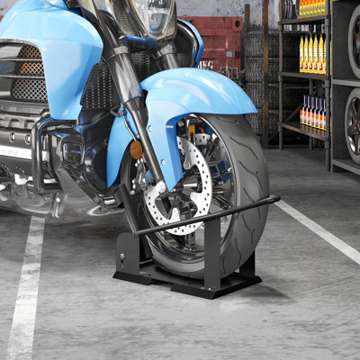 Cale de roue de moto, support de roue de moto 1800 lb, noir