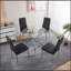 Ensemble de 4 chaises, siège noir-439176090-439176092