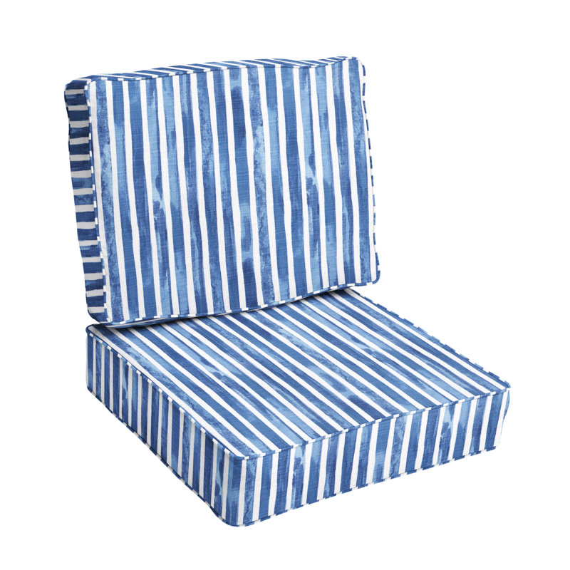 Rialto Outdoor 5'' Dining Chair Seat / Back Cushion, 23" W x 27" D