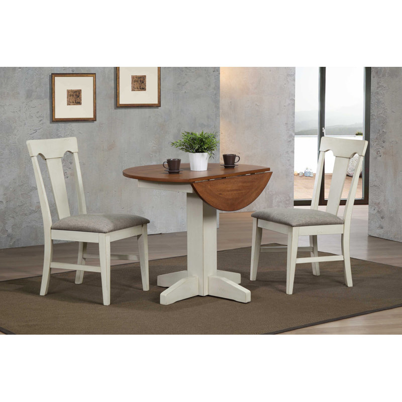 Table de salle à manger Calderon, Blanc antique