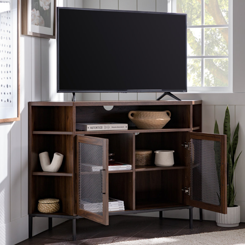 Absolon TV Stand for TVs up to 55", Dark Walnut