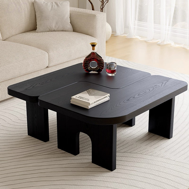 Ensemble de tables basses gigognes en bois, table d'appoint extensible pour le salon