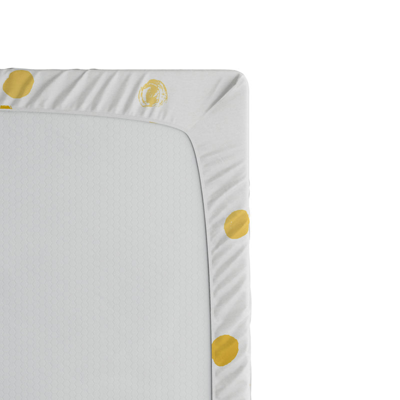 Microfiber Polka Dots Fitted Sheet, Twin Fitted Sheet