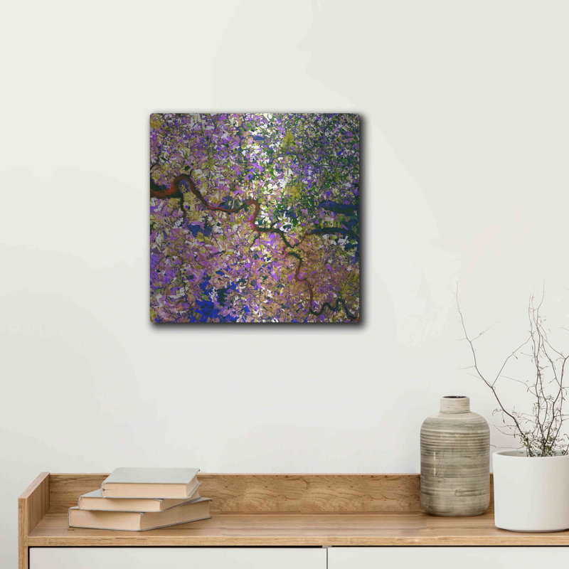 «Earth as Art Tessera Mosaic», art mural en métal, H 12 po x l 12 po