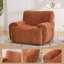 Canapé simple surdimensionné de 43 po de largeur, canapé-lit en osier chenille, sans assemblage requis Canapé à assise profonde pour salon et chambre à coucher