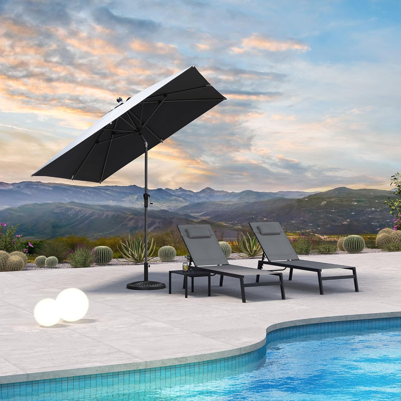 243cm Market Parasol, Grey