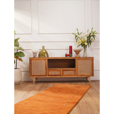 Hand Knotted Loom Wool Eco-Friendly Area Rugs  - Runner, Orange Color, Contemporary Design, High Pile Thick Handmade Anti Skid Area Rugs for Living Room, Bed Room