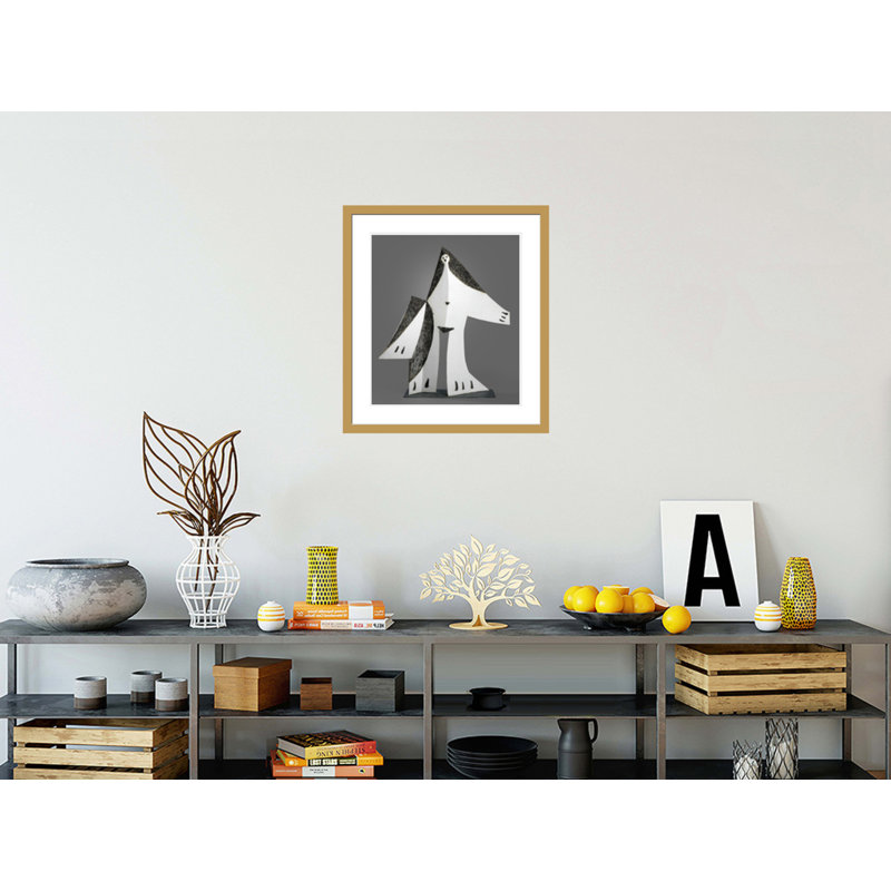 «Femme aux bras tendus» par Pablo Picasso - Impression Giclée sur cadre, H 26,01 po x l 23,5 po