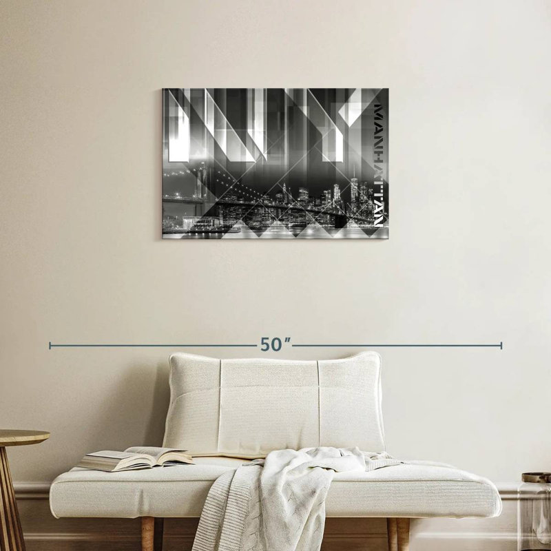 Sireci Modern View Brooklyn Bridge, 20" H x 30" W