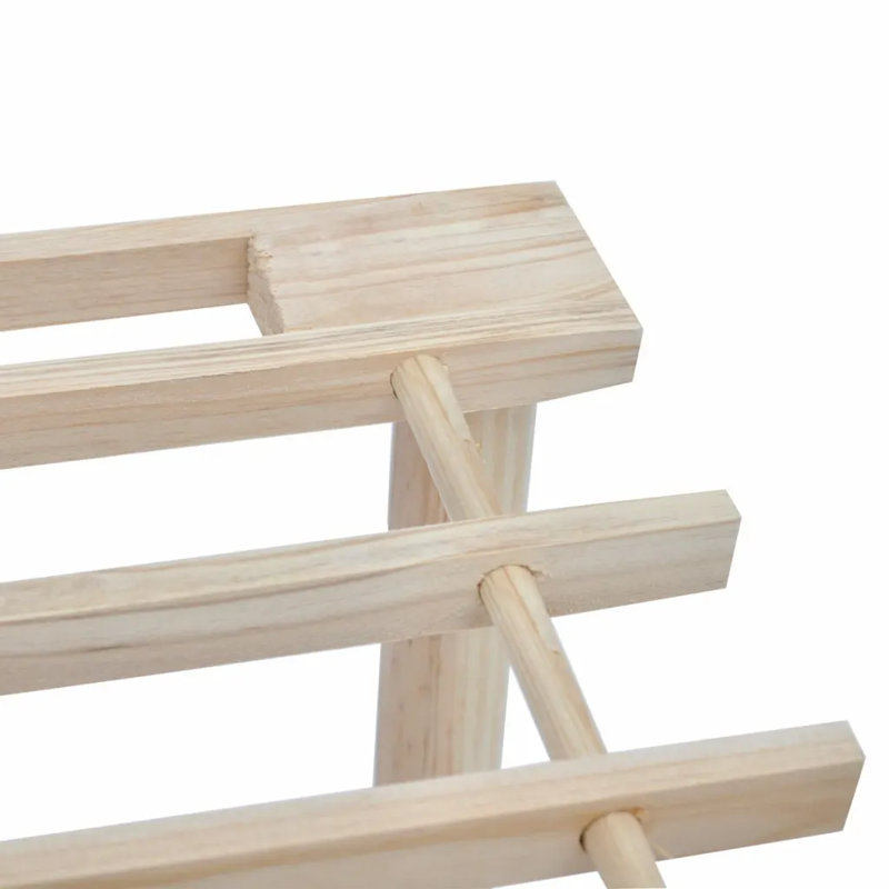 12 Pair Solid Wood Flip Down Shoe Storage