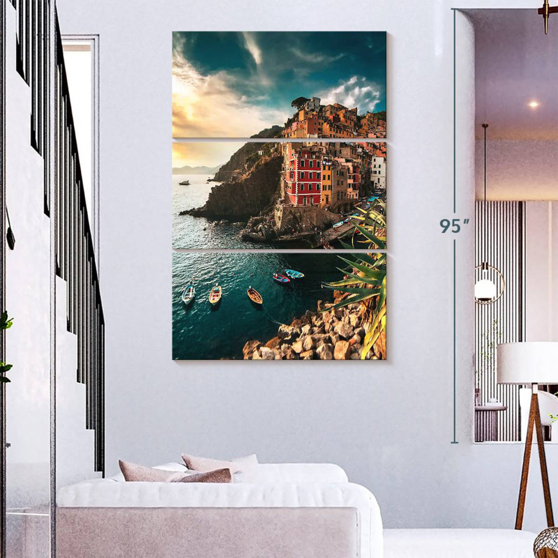 Gillard Riomaggordin Cinque Terre, H 74 po x l 48 po