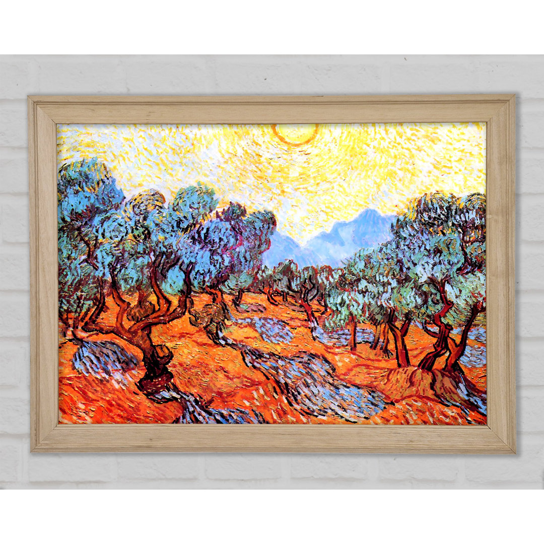 Van Gogh Olive Grove 1 - Einzelner Bilderrahmen Kunstdrucke