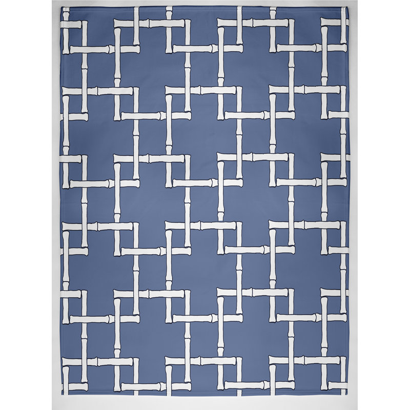 Eamonn Plain Weave / Muslin Throw Blanket, Blue