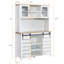 Armoire-bar 70 po avec portes de grange coulissantes et tablettes de rangement-2134946521