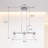 Yeet 3 - Light Brushed Nickel Kitchen Island Pendant