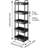 5-Tier Rolling Cart with Wheels,Multifunction Utility Storage carts, Kitchen Storage Organizer,Mobile Shelving Unit-113915475