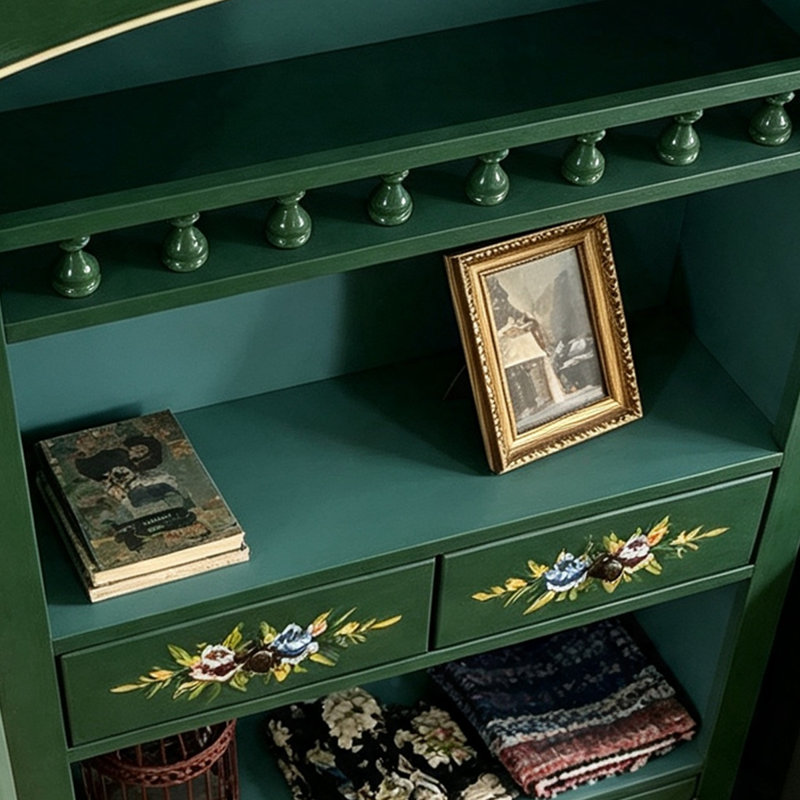 Buffet décoratif moderne en bois manufacturé vert